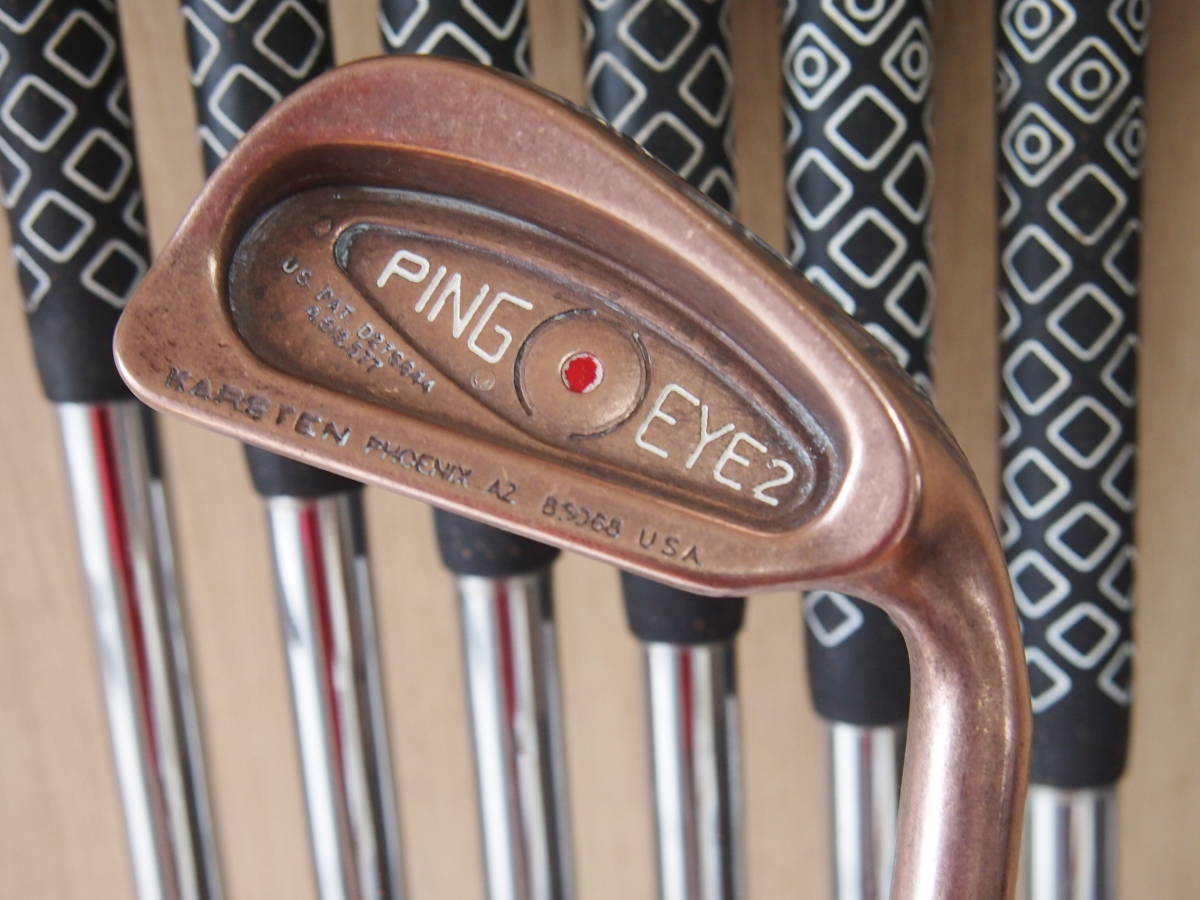 ピンアイアン：EYE2（ベリリウムカッパー）赤ドット8本セット PING