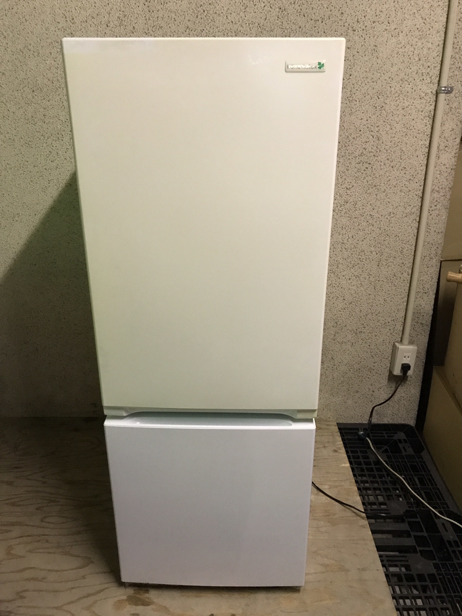 YAMADA ヤマダ 2ドア 冷凍冷蔵庫 156L（冷蔵111L、冷凍45L） ホワイト