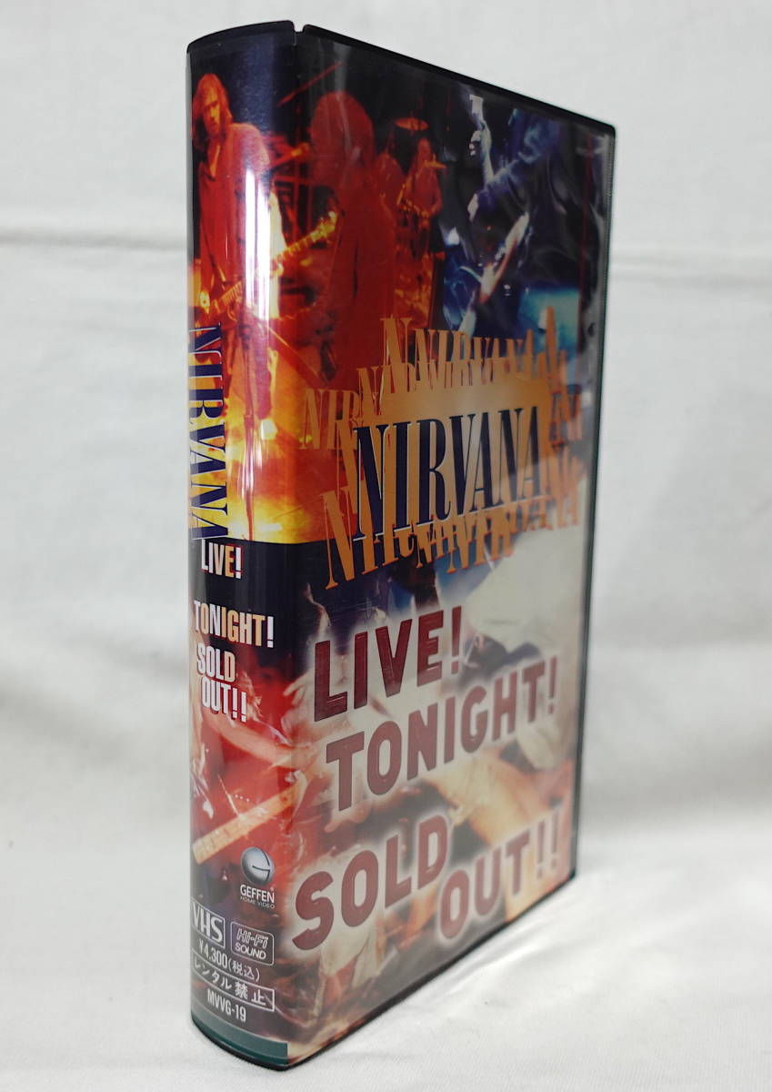 VHS【NIRVANA/LIVE! TONIGHT! SOLD OUT!!】83分/ニルヴァーナ(ロック