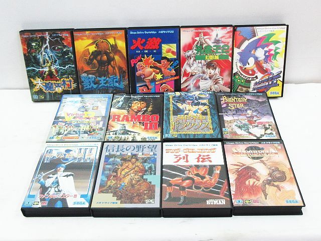 □ 動作未確認 ジャンク SEGA セガ MD メガドライブ ソフト 13本セット