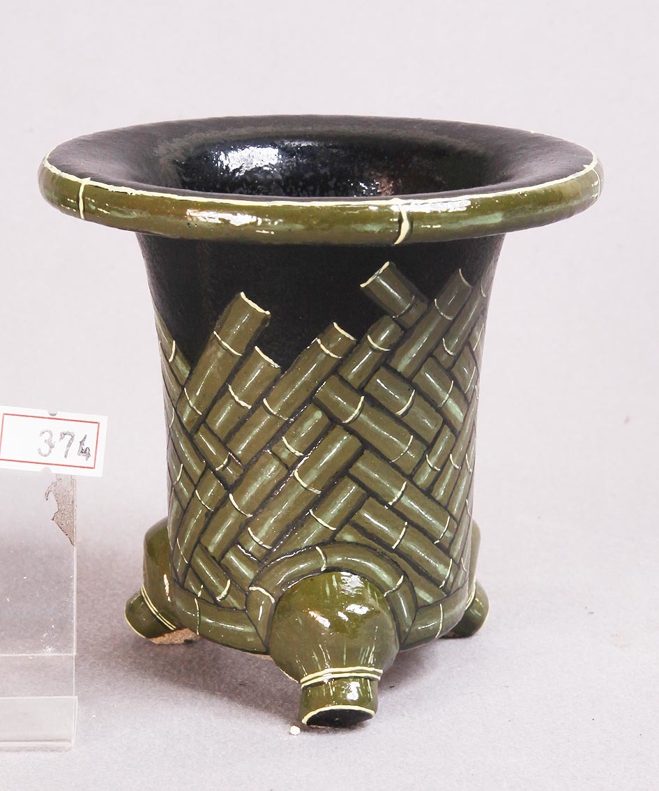 京楽焼 竹 錦鉢 万年青鉢 3.5号鉢 管理No.374 > 京楽焼 錦鉢 錦鉢