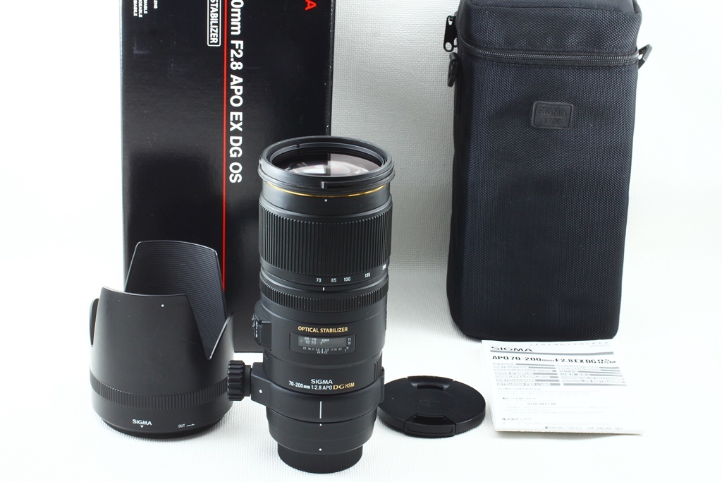 美品◆SIGMA シグマ APO 70-200mm F2.8 EX DG OS HSM Nikon ニコン◆超望遠ズームレンズ/a-7213