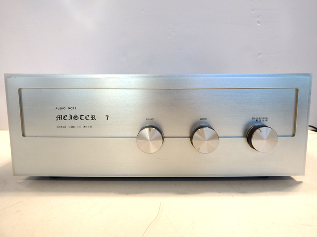 最新作，送料無料 整備品/稀少 AUDIO NOTE オーディオノート MEISTER-7 真空管ステレオプリアンプ フォノ専用(本体)｜売買されたオークション情報、yahooの商品情報をアーカイブ公開 - オークファン 本体