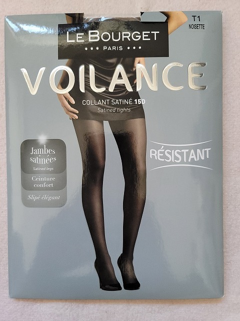 Collants Le Bourget 15D Satiné - Couleur Volcan, Taille 2 - Neuf Avec étiquettes