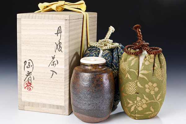 丹波茶入 石田陶春 tamba 売約御礼石田陶春 ishida, toshun tea