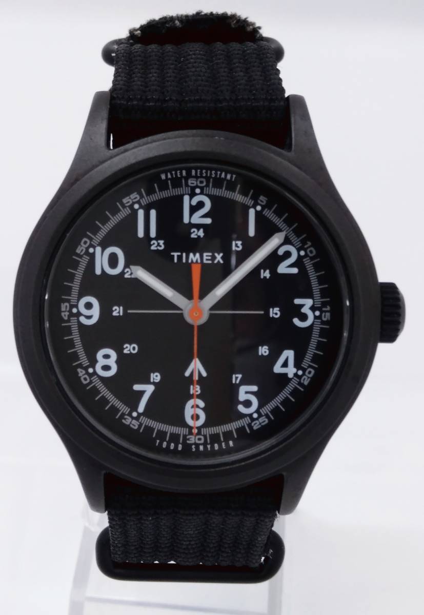【大得価，爆買い】 TIMEX 46N クォーツ TODD SNYDER トッドスナイダー コラボ ブラック(タイメックス)｜売買されたオークション情報、yahooの商品情報をアーカイブ公開 - オークファン タイメックス