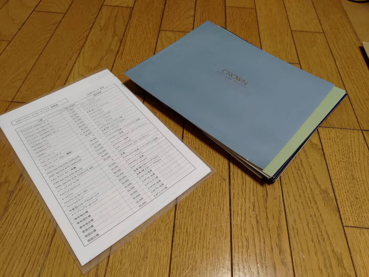 トヨタ クラウンセダン/ステーションワゴンのカタログセット