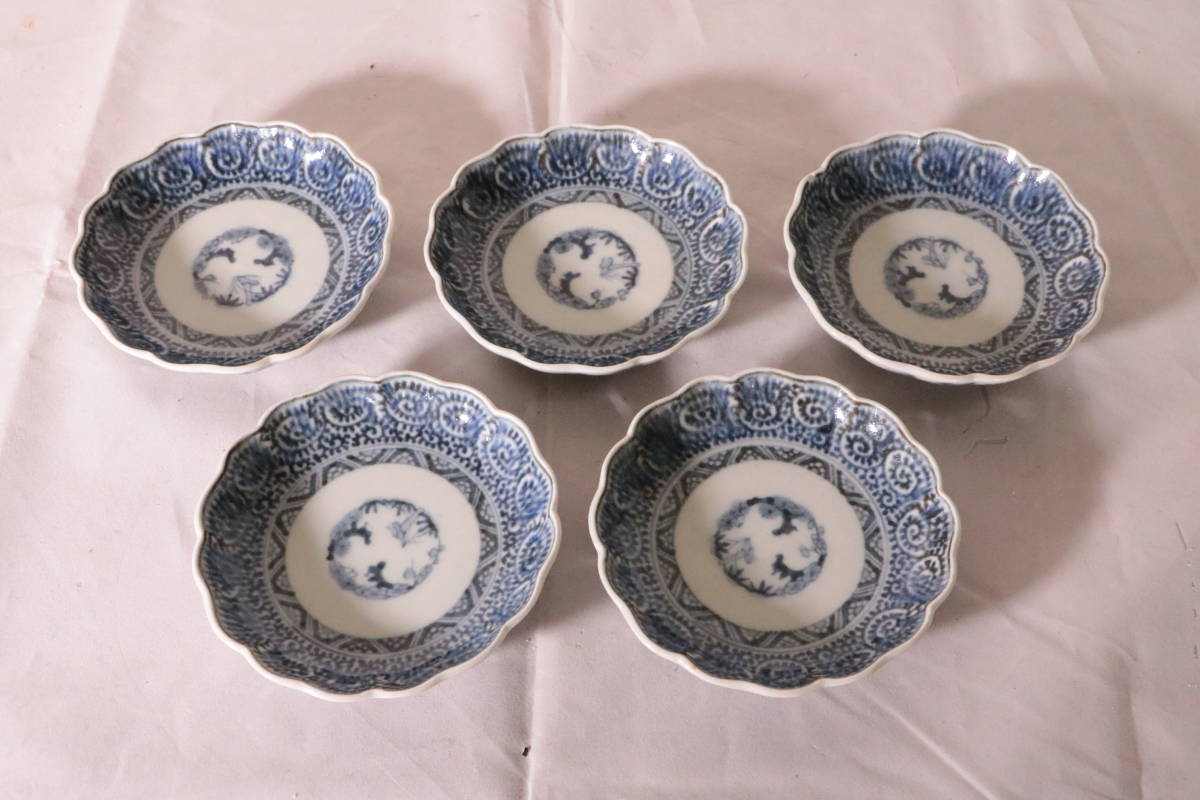 古伊万里兜皿花籠図柄無傷 陶磁器 :: 古伊万里 | COTTOU.JP 骨董