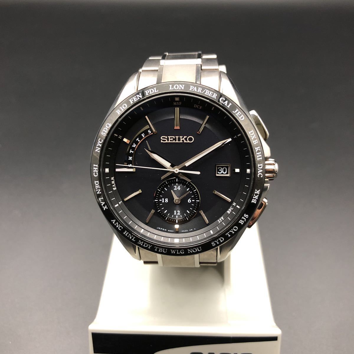 即決 SEIKO セイコー ソーラー 腕時計 8B63-0AA0 【公式通販】