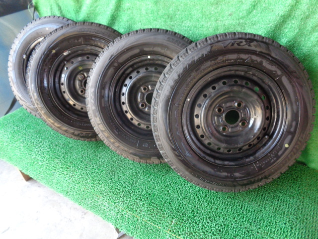 タイヤホイール 4本セット ブリヂストン ブリザック VRX 155/80R13