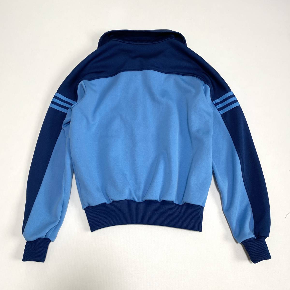 70s adidas アディダス ジャージ 上下 セットアップ 1 160cm 水色 紺 