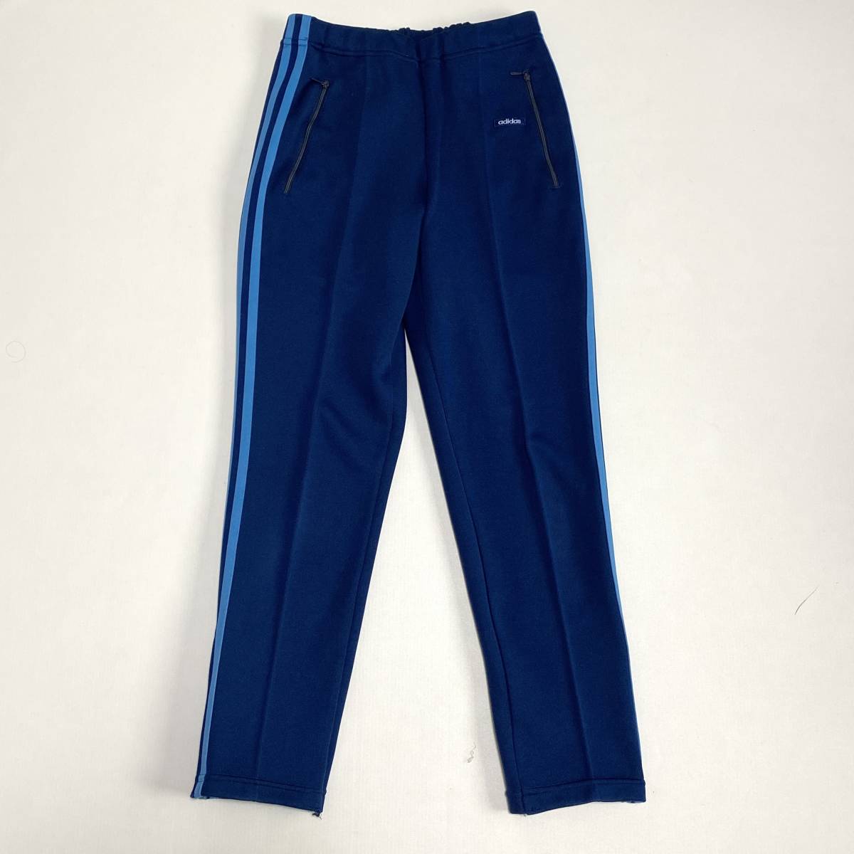 70s adidas アディダス ジャージ 上下 セットアップ 1 160cm 水色 紺 