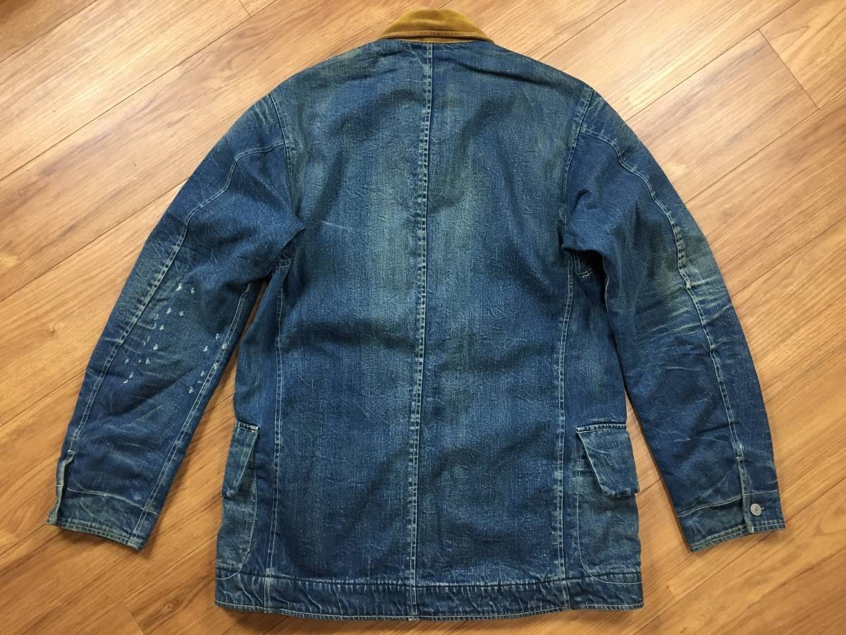 RRL DOUBLE RL ダブルアールエル デニム カバーオール ビンテージ加工 