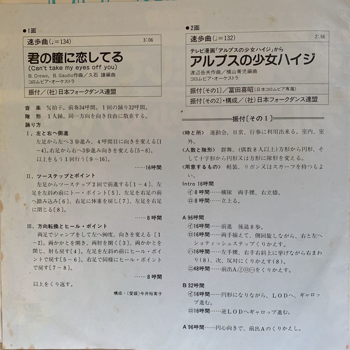 Epレコード 美盤 アニメ ポップヒットマーチ 編曲 久石譲 君の瞳に恋してる Cant Take My Eyes Off Of You 19年 ジャパニーズポップス 売買されたオークション情報 Yahooの商品情報をアーカイブ公開 オークファン Aucfan Com