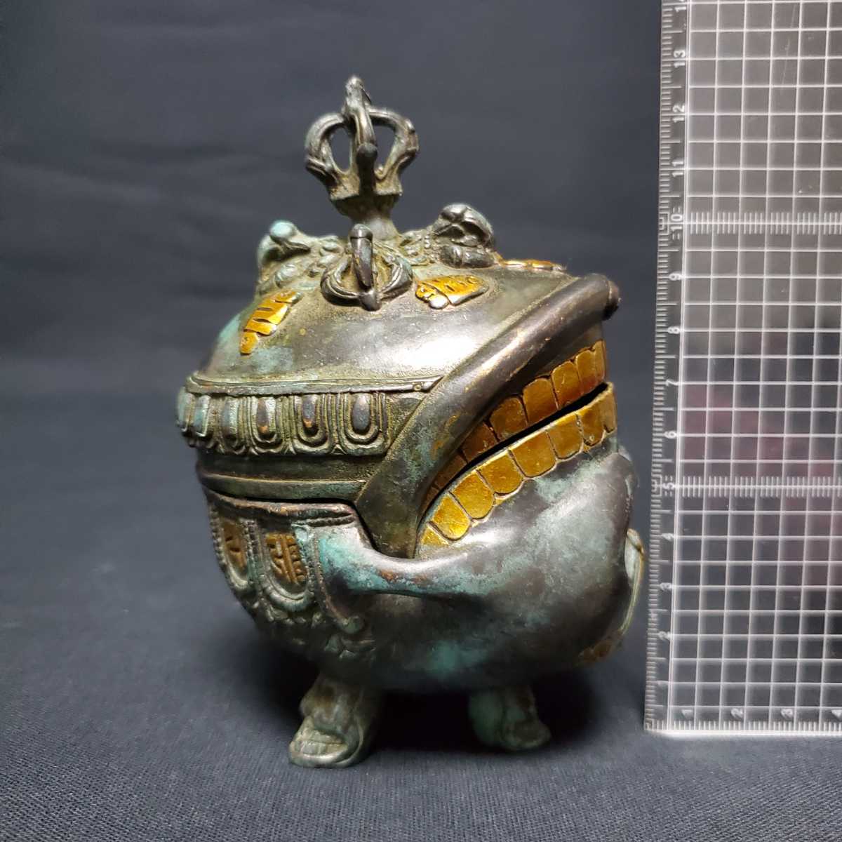 チベタンスカルカパラ ☆ チベット カパーラ 密教 仏教 香炉 刺青