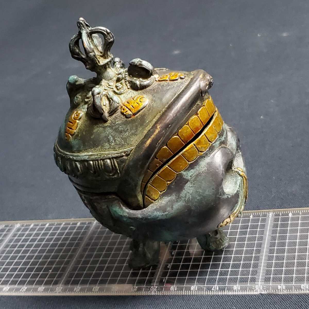 チベタンスカルカパラ ☆ チベット カパーラ 密教 仏教 香炉 刺青