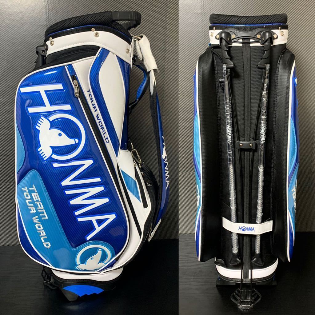 本間ゴルフ ツアーワールド 工場 スタンドキャディバッグ ☆美品