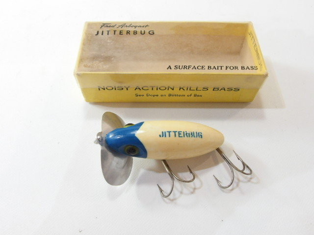 【限定セール，SALE】 フレッドアーボガスト ジッターバグ 出目 ブルーヘッド JITTERBUG トップウォータールアー オールドルアー 215-764(ノイジー)｜売買されたオークション情報、yahooの商品情報をアーカイブ公開 - 淡水