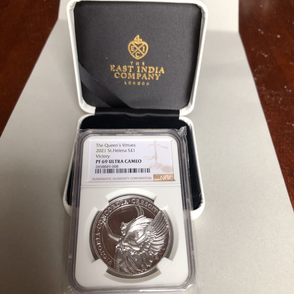 2021 セントヘレナ 1ポンド NGC PF69 ULTRA CAMEO 女王の美徳シリーズ