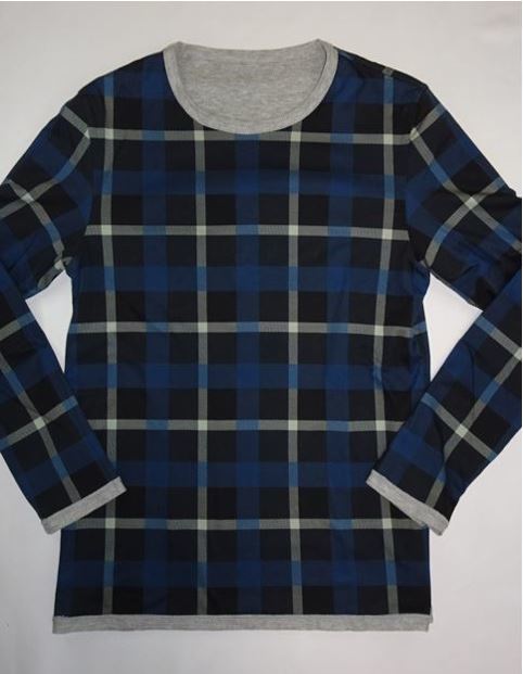 【得価，限定セール】 ブラックレーベル クレストブリッジ 長そ リバーシブル 裏ＣＢチェック柄 クルーネック カットソー グレー Mサイズ(トップス)｜売買されたオークション情報、yahooの商品情報をアーカイブ公 男性用