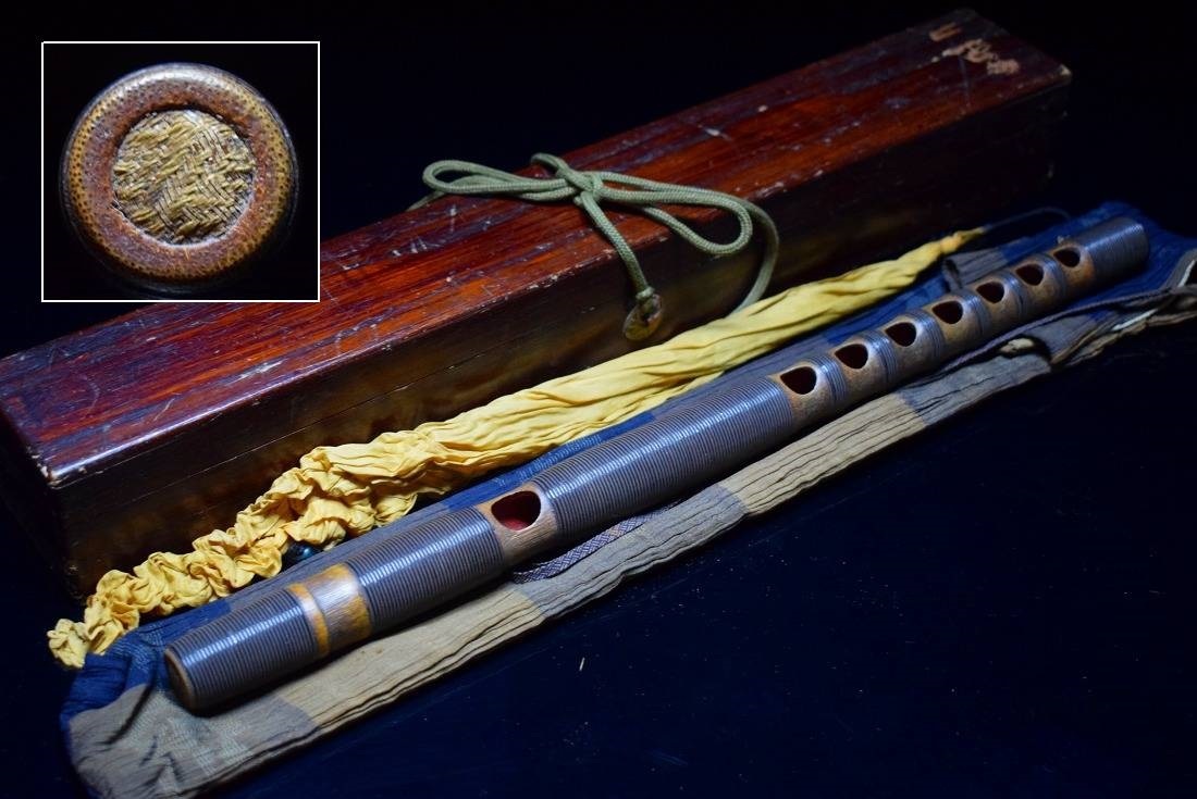龍笛 煤竹本管桜樺巻 錦地栓 袋/箱付 雅楽 竜笛 神楽横笛 和楽器 検索