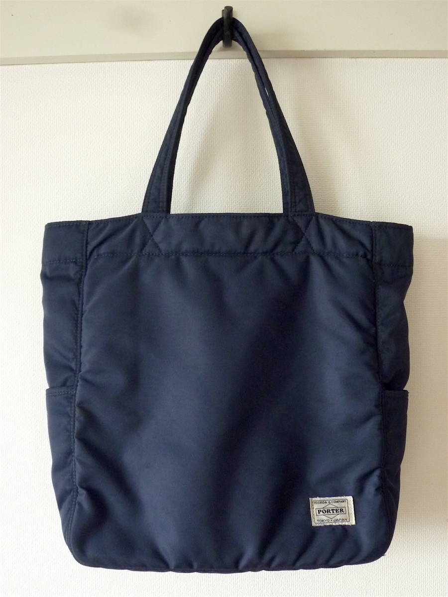  PORTER ポーター トートバッグ 吉田カバン MADE IN JAPAN ネイビー 良品(トートバッグ)｜売買されたオークション情報、yahooの商品情報をアーカイブ公開 - オークファン かばん、バッグ