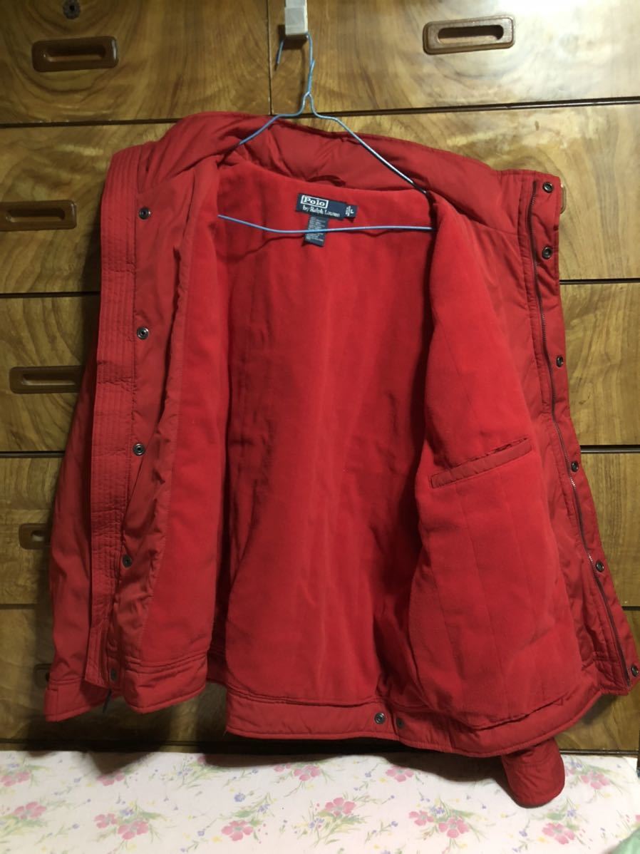 美品 POLO RALPH LAUREN ナイロン ジャケット 中綿入り フード付き 