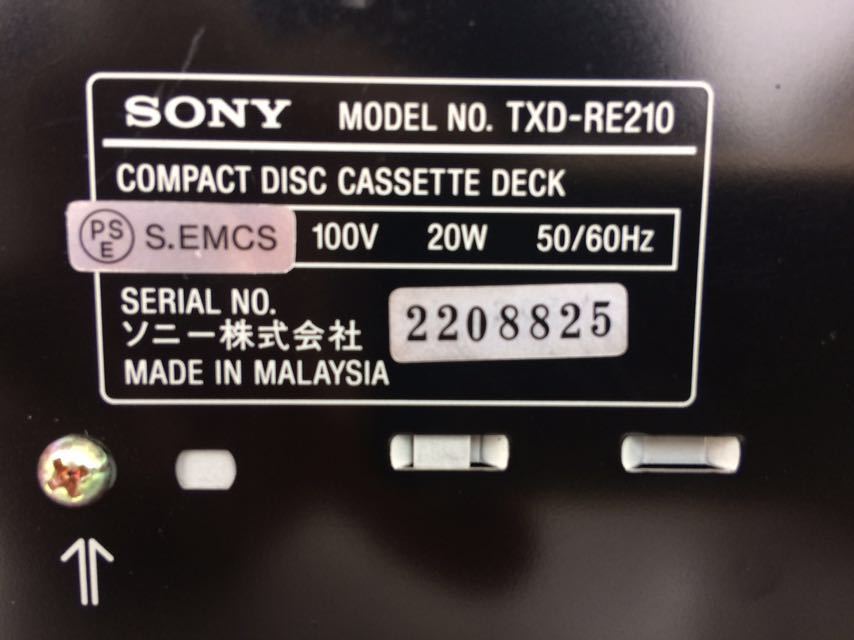 Yahoo!オークション SONY TXD-RE210 CD オーディオ機器 CD読込OK 難