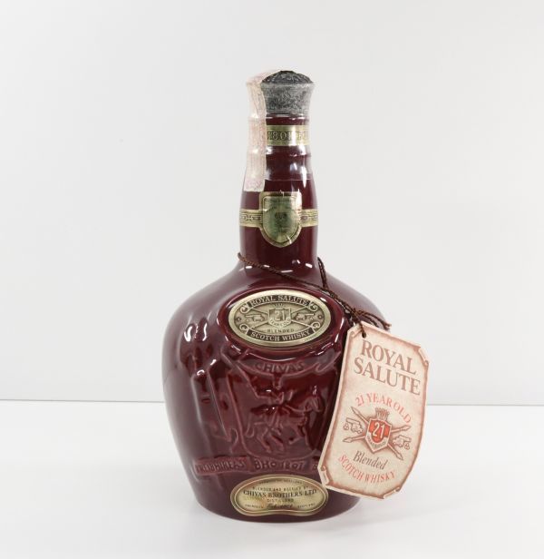 新品未開封 Salute 21年 スコッチウイスキー 700ml □Royal Salute 21年 スコッチウイスキー 700mL 陶製ボトル 未開栓 未