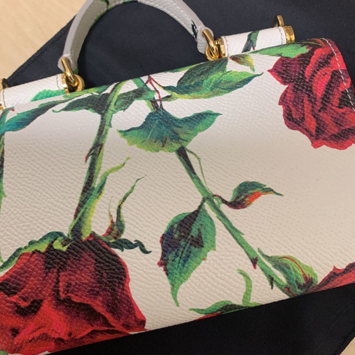 DOLCE&GABBANA ドルチェ&ガッバーナ 花柄 薔薇 ミニバッグ ショルダー 
