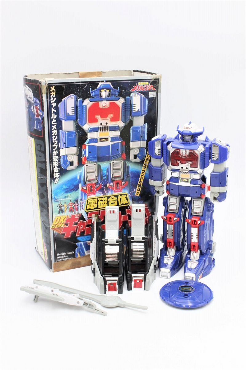 【行董】 BANDAI バンダイ 電磁戦隊メガレンジャー 電磁合体 DXギャラクシーメガ 1997 フィギュア おもちゃ 当時物 AA228BOM93
