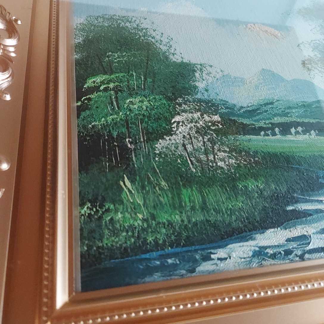 風景画 油絵 絵画 モーガン MORGAN 油彩画 額入り 美術品 コレクション 