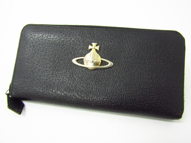 大得価，限定SALE Vivienne Westwood ヴィヴィアンウエストウッド ラウンドファスナー長財布 ブラック 黒 小銭入れあり AC21137(財布)｜売買されたオークション情報、yahooの商品情報をアーカイブ公開 - オークファン 服飾小物