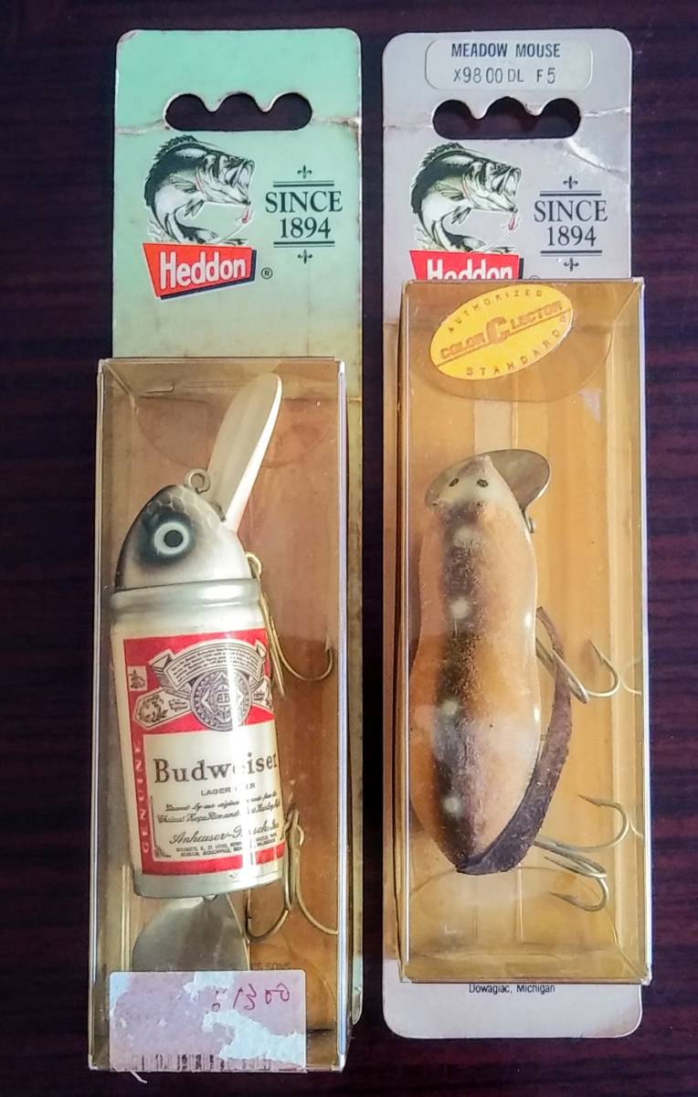 ヘドン　セット　ビッグバド　メドウマウス他 最安値 HEDDON ヘドン ビッグバト メドウマウス オールド ルアー セット