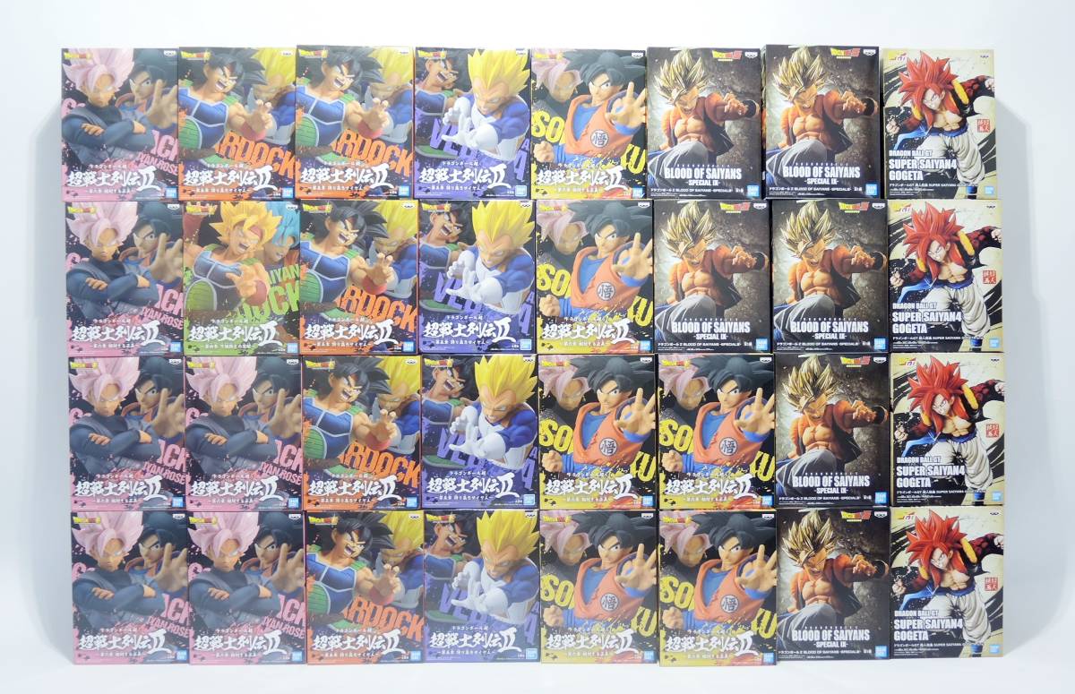 n284kny ドラゴンボール プライズ まとめ売り 32種セット 悟空 ゴクウブラック ゴジータ バーダック ベジータ 未開封 [052-210909]