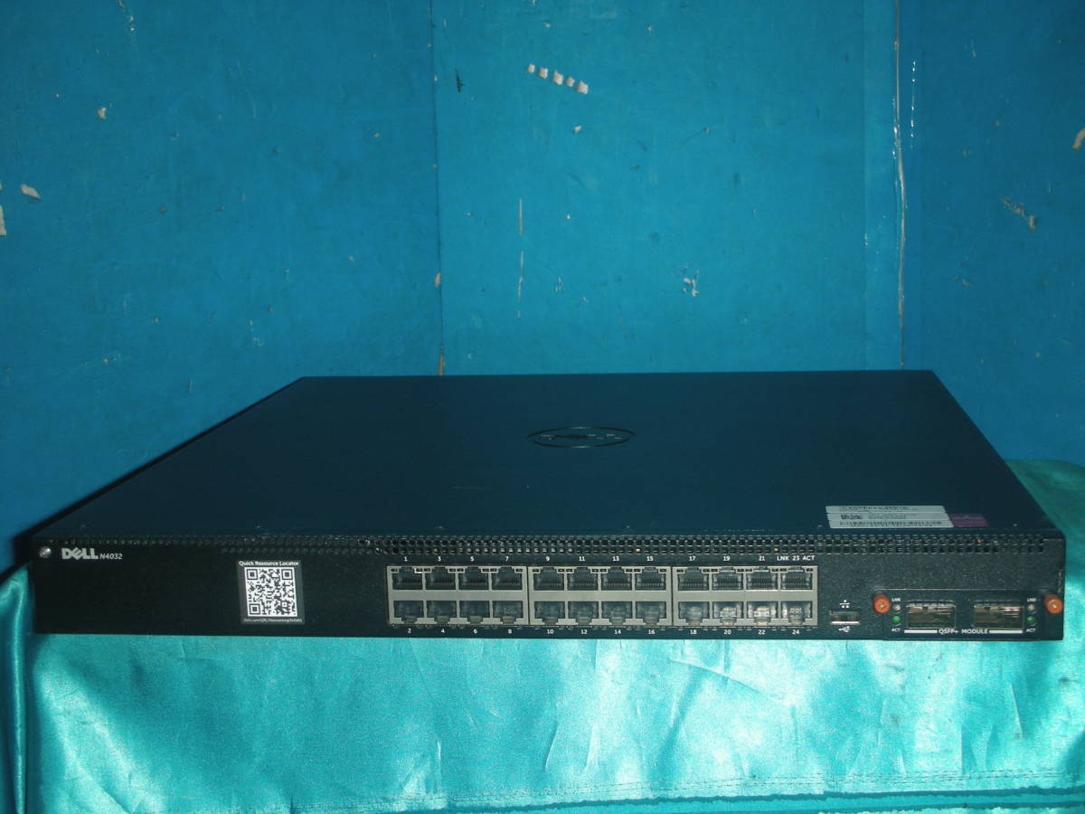 ☆w/2 Port 40G QSFP+， 10GbE L3 Switch/Dell Networking N4032！(#F0-352)「140サイズ」☆