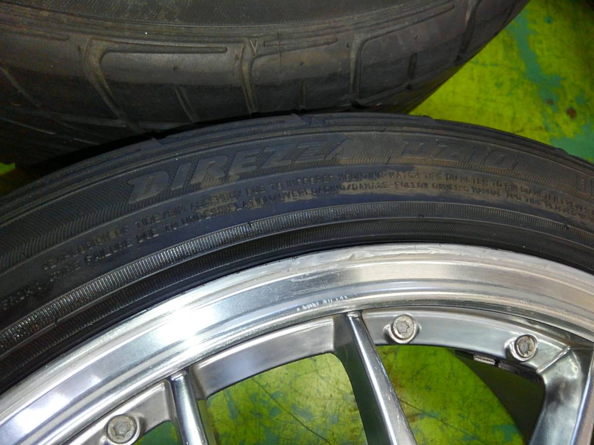 ■38087■Stich LEGZAS レグザス 17インチ 7J ＋42 4穴 PCD100 ダンロップ DIREZZA DZ101 205/45R17 4本 【18年製 5分/7分山】 Stich LEGZAS ホットスタッフコーポレーション M900） M900（Stich シュティッヒ（リム径（インチ）17）（タイヤ