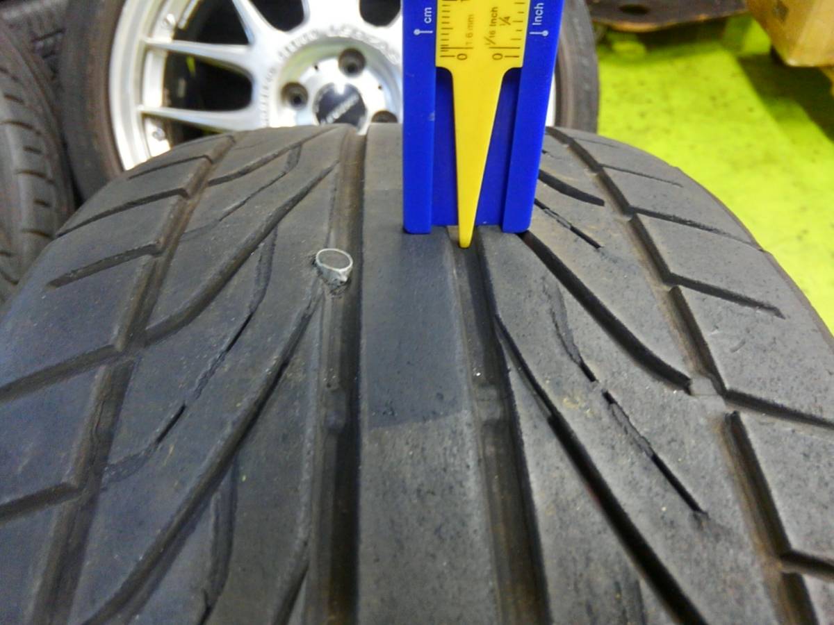 ■38087■Stich LEGZAS レグザス 17インチ 7J ＋42 4穴 PCD100 ダンロップ DIREZZA DZ101 205/45R17 4本 【18年製 5分/7分山】 Stich LEGZAS ホットスタッフコーポレーション M900） M900（Stich シュティッヒ（リム径（インチ）17）（タイヤ