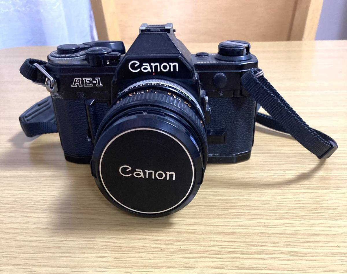 Canon AE-1 LENS FD 50mm 1:1.4 S.S.C フィルムカメラ ブラックボディ