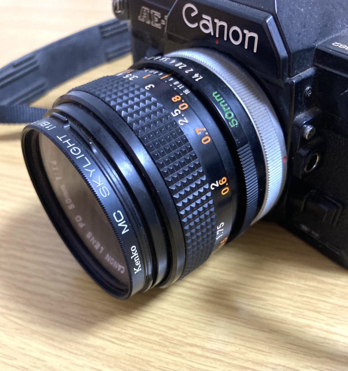 Canon AE-1 LENS FD 50mm 1:1.4 S.S.C フィルムカメラ ブラックボディ