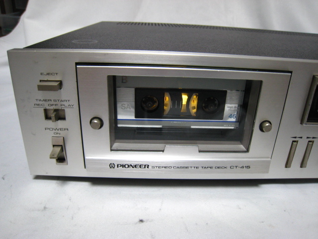 PIONEER CT-415 Pioneer⁄カセットデッキCT-415修理品動作OK｜Yahoo