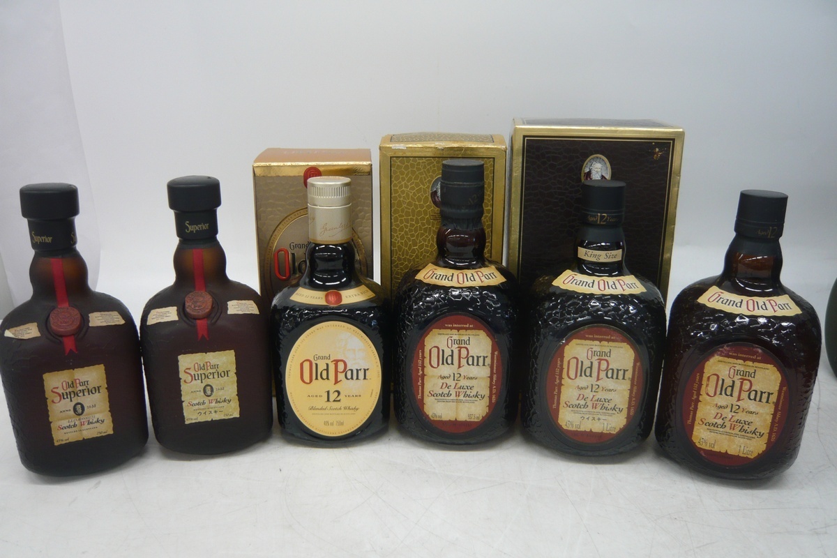 OLD PARR 12-1L. Napoleon 700ml他6本まとめ 未開栓】Old Parr
