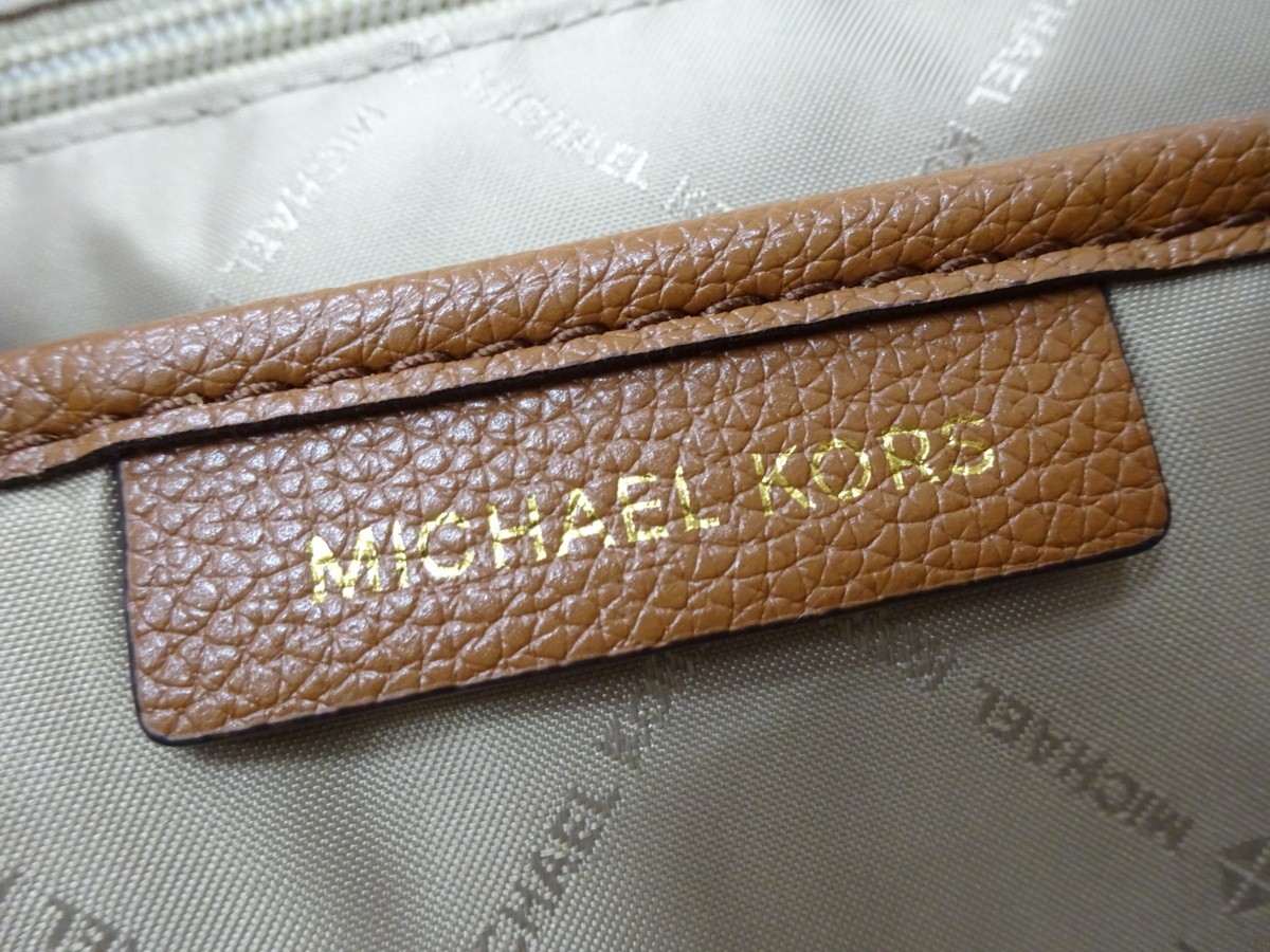 定398ドル【未使用タグ付】マイケルコース MICHAEL KORS MKロゴ 総柄 