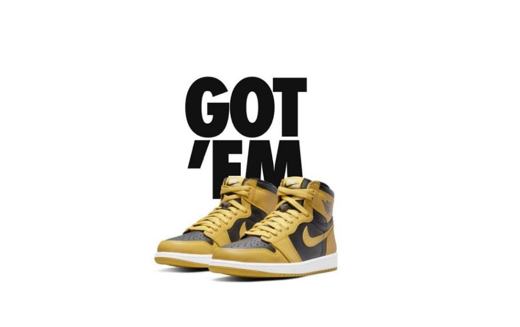 新品未使用　NIKE AIR JORDAN 1 RETRO HIGH OG POLLEN BLACK-WHITE ジョーダン1