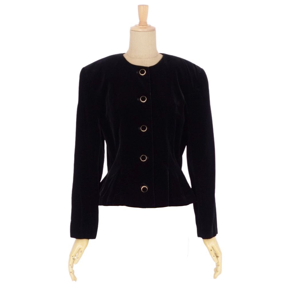 美品 Vintage クロエ Miss Chloe ジャケット ノーカラージャケット 