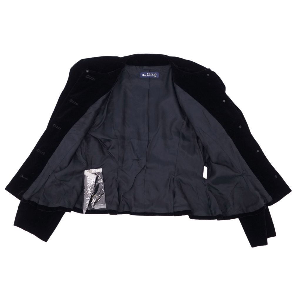 美品 Vintage クロエ Miss Chloe ジャケット ノーカラージャケット 