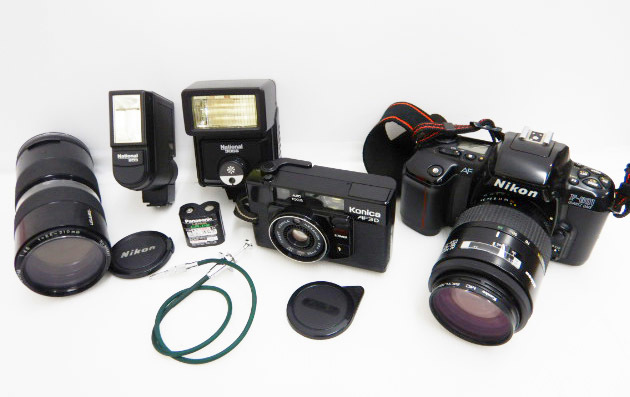 c13◆　ジャンク カメラ レンズ 周辺機器 まとめ /Nikon ニコン/ Konica コニカ /National ナショナル /他 (76)