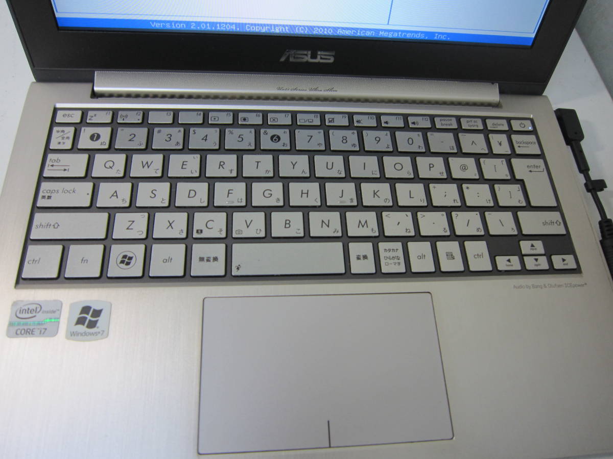 1168☆ASUS ZENBOOK UX21E UX21E-KX128 Core i7 2677M SSD/無 メモリ 