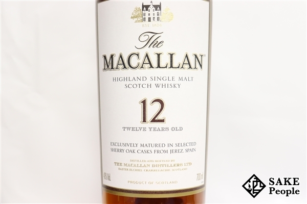 ◇注目! ザ・マッカラン 12年 旧ボトル シェリーオーク 700ml 40% 箱 