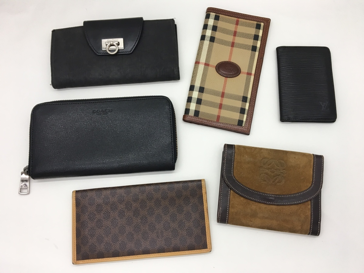 【まとめ】LOUIS VUITTON / CELINE / BURBERRY 他 財布 カードケースなど メンズ 6点 まとめ 中古